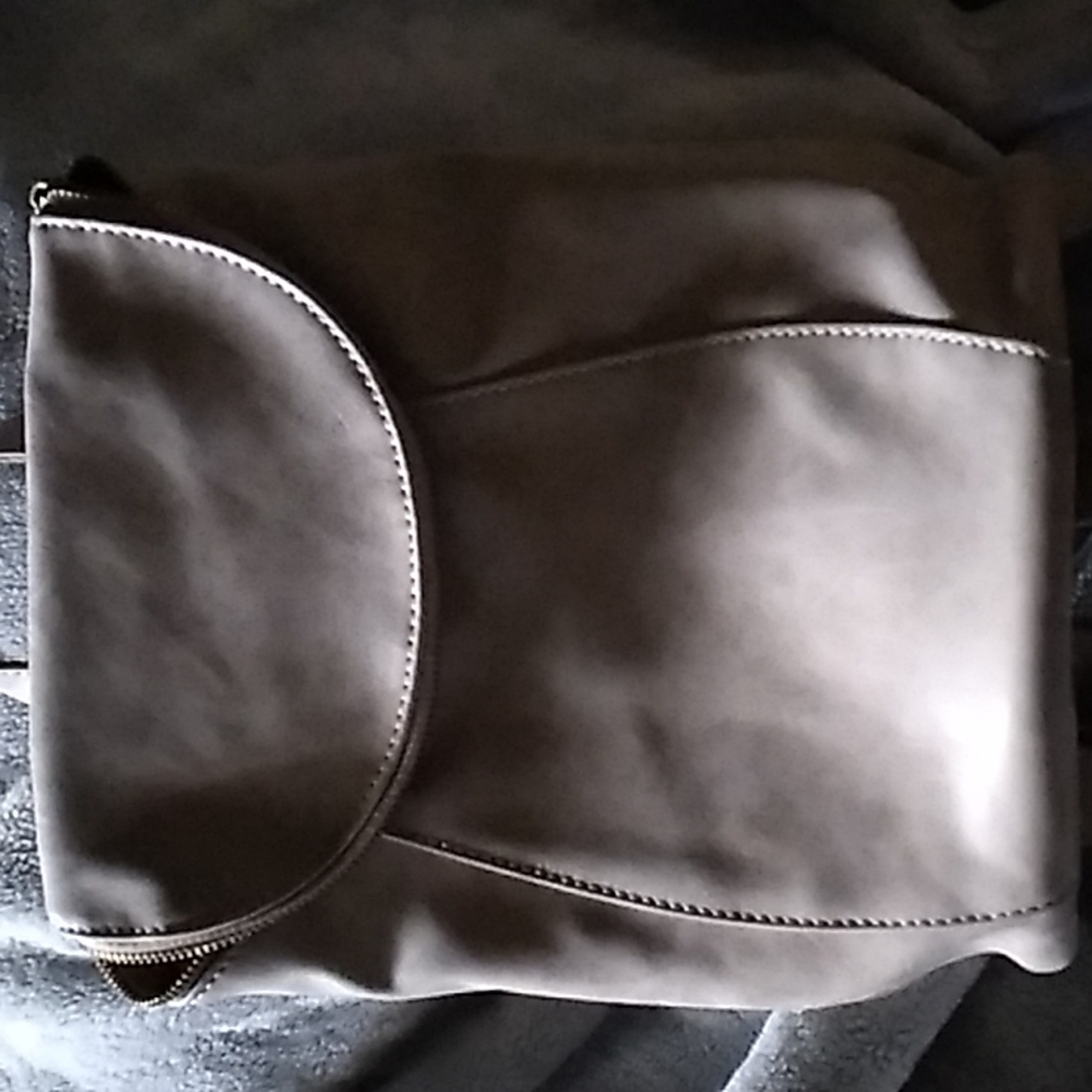 Grey backpack style bag